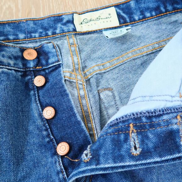 Eddie Bauer Straight Leg High Waisted Jeans Size 4 - Picture 5 of 9